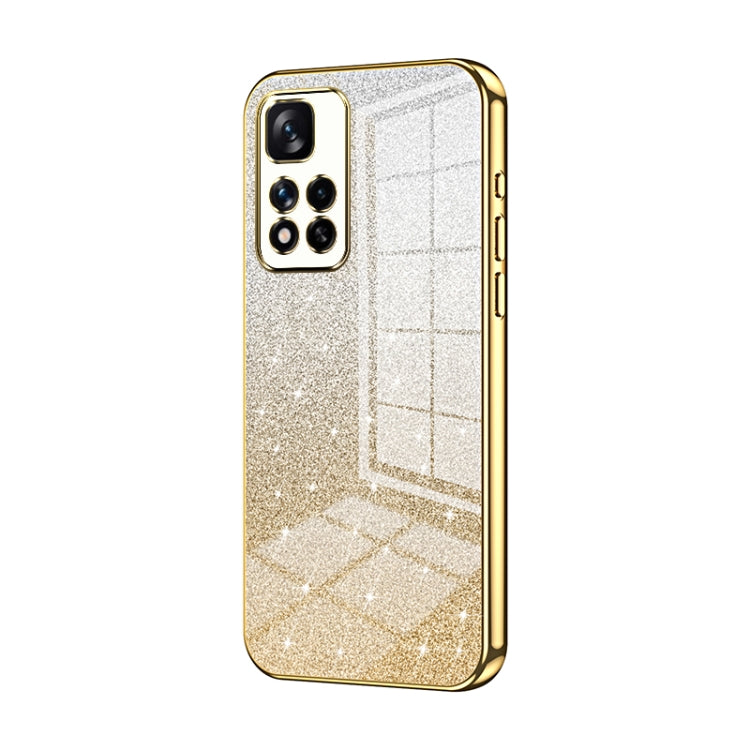 Gradient Glitter Powder Electroplated Phone Case, For Xiaomi Redmi Note 11T 5G/Note 11S 5G, For Xiaomi Redmi K50 / K50 Pro, For Xiaomi Redmi Note 11 Pro+ 5G