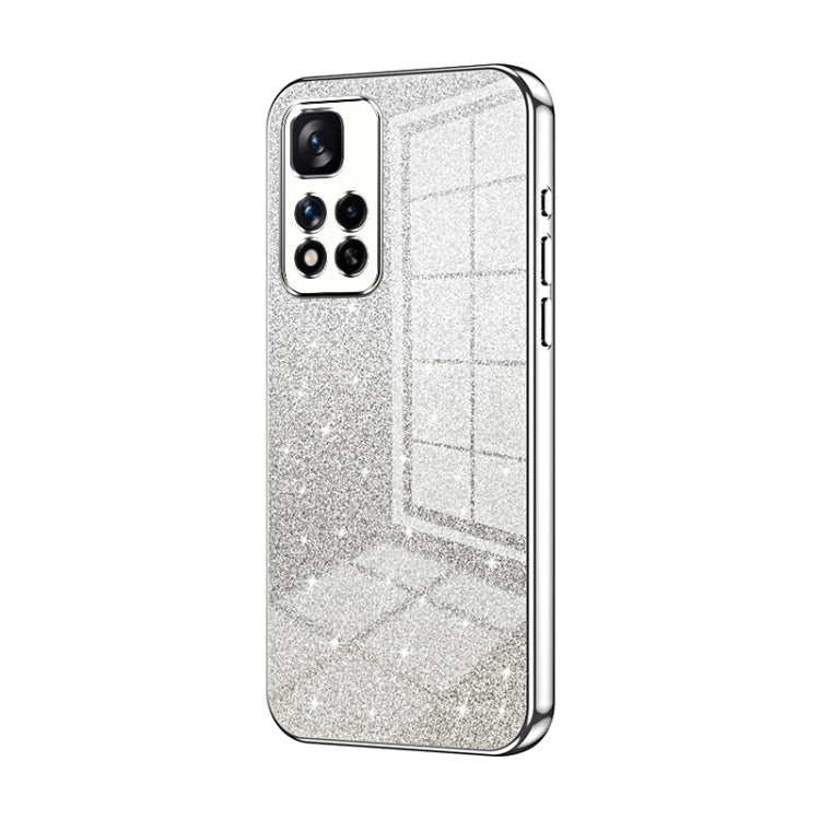 Gradient Glitter Powder Electroplated Phone Case, For Xiaomi Redmi Note 11T 5G/Note 11S 5G, For Xiaomi Redmi K50 / K50 Pro, For Xiaomi Redmi Note 11 Pro+ 5G
