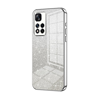 Gradient Glitter Powder Electroplated Phone Case, For Xiaomi Redmi Note 11T 5G/Note 11S 5G, For Xiaomi Redmi K50 / K50 Pro, For Xiaomi Redmi Note 11 Pro+ 5G