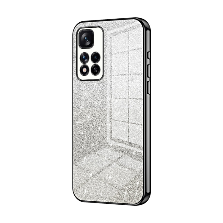 Gradient Glitter Powder Electroplated Phone Case, For Xiaomi Redmi Note 11T 5G/Note 11S 5G, For Xiaomi Redmi K50 / K50 Pro, For Xiaomi Redmi Note 11 Pro+ 5G