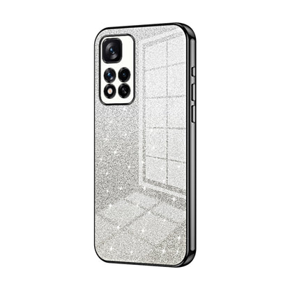 Gradient Glitter Powder Electroplated Phone Case, For Xiaomi Redmi Note 11T 5G/Note 11S 5G, For Xiaomi Redmi K50 / K50 Pro, For Xiaomi Redmi Note 11 Pro+ 5G