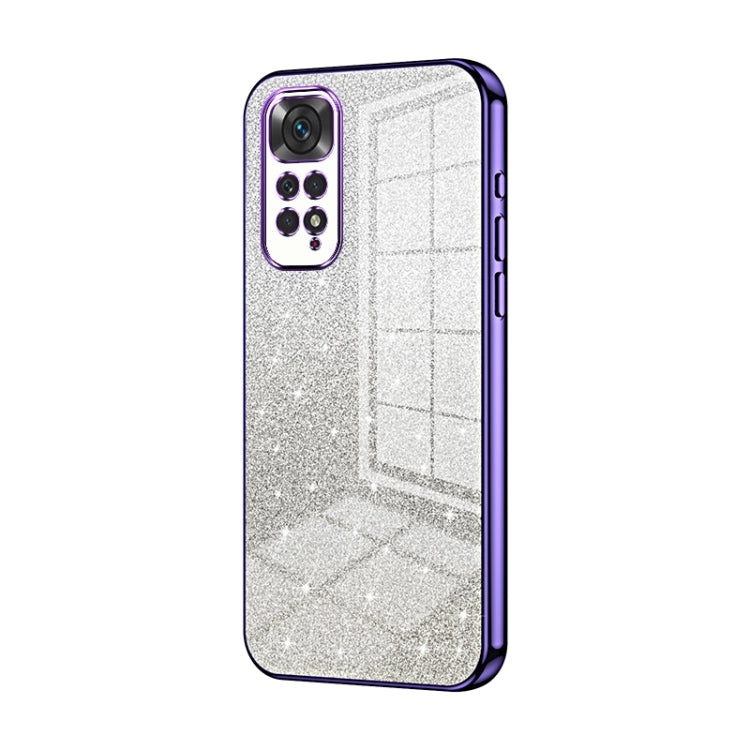 Gradient Glitter Powder Electroplated Phone Case, For Xiaomi Redmi Note 10/Note 10S, For Xiaomi Redmi Note 11 Global / Note 11S, For Xiaomi Redmi K40S / Poco F4