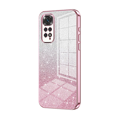 Gradient Glitter Powder Electroplated Phone Case, For Xiaomi Redmi Note 10/Note 10S, For Xiaomi Redmi Note 11 Global / Note 11S, For Xiaomi Redmi K40S / Poco F4