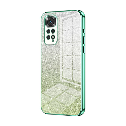 Gradient Glitter Powder Electroplated Phone Case, For Xiaomi Redmi Note 10/Note 10S, For Xiaomi Redmi Note 11 Global / Note 11S, For Xiaomi Redmi K40S / Poco F4