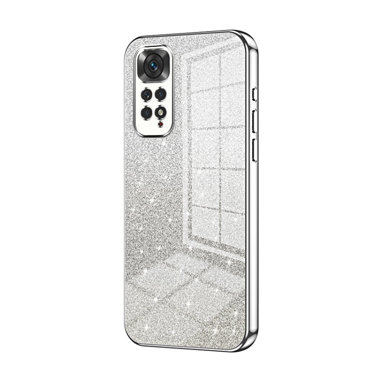 Gradient Glitter Powder Electroplated Phone Case, For Xiaomi Redmi Note 10/Note 10S, For Xiaomi Redmi Note 11 Global / Note 11S, For Xiaomi Redmi K40S / Poco F4