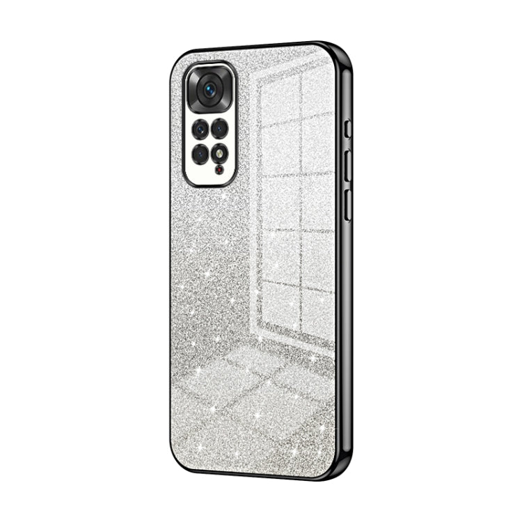 Gradient Glitter Powder Electroplated Phone Case, For Xiaomi Redmi Note 10/Note 10S, For Xiaomi Redmi Note 11 Global / Note 11S, For Xiaomi Redmi K40S / Poco F4