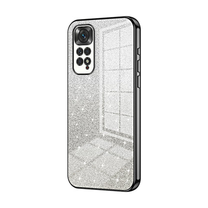 Gradient Glitter Powder Electroplated Phone Case, For Xiaomi Redmi Note 10/Note 10S, For Xiaomi Redmi Note 11 Global / Note 11S, For Xiaomi Redmi K40S / Poco F4