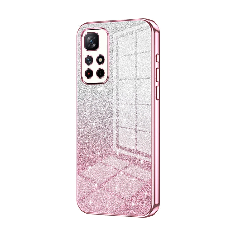 Gradient Glitter Powder Electroplated Phone Case, For Xiaomi Redmi Note 11T 5G/Note 11S 5G, For Xiaomi Redmi K50 / K50 Pro, For Xiaomi Redmi Note 11 Pro+ 5G
