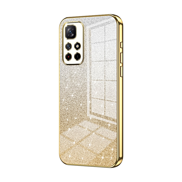 Gradient Glitter Powder Electroplated Phone Case, For Xiaomi Redmi Note 11T 5G/Note 11S 5G, For Xiaomi Redmi K50 / K50 Pro, For Xiaomi Redmi Note 11 Pro+ 5G