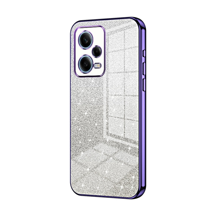 Gradient Glitter Powder Electroplated Phone Case, For Xiaomi Redmi Note 11 Pro 4G/5G Global, For Xiaomi Redmi Note 12 4G, For Xiaomi Redmi Note 12 Pro 5G