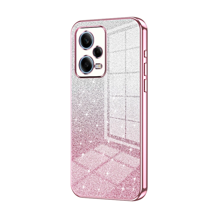 Gradient Glitter Powder Electroplated Phone Case, For Xiaomi Redmi Note 11 Pro 4G/5G Global, For Xiaomi Redmi Note 12 4G, For Xiaomi Redmi Note 12 Pro 5G