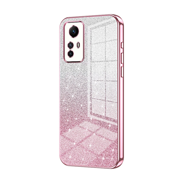 Gradient Glitter Powder Electroplated Phone Case