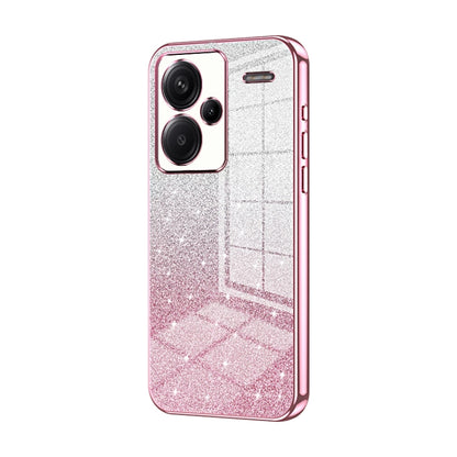 Gradient Glitter Powder Electroplated Phone Case, For Xiaomi Redmi Note 13 4G, For Xiaomi Redmi Note 13 5G, For Xiaomi Redmi Note 13 Pro+