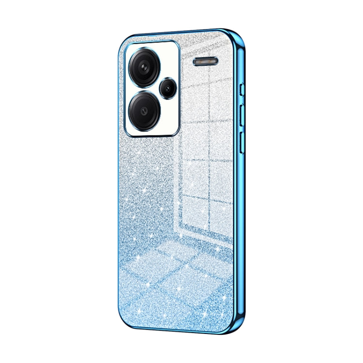 Gradient Glitter Powder Electroplated Phone Case, For Xiaomi Redmi Note 13 4G, For Xiaomi Redmi Note 13 5G, For Xiaomi Redmi Note 13 Pro+