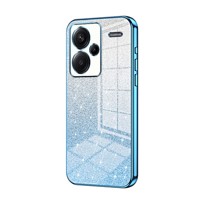 Gradient Glitter Powder Electroplated Phone Case, For Xiaomi Redmi Note 13 4G, For Xiaomi Redmi Note 13 5G, For Xiaomi Redmi Note 13 Pro+