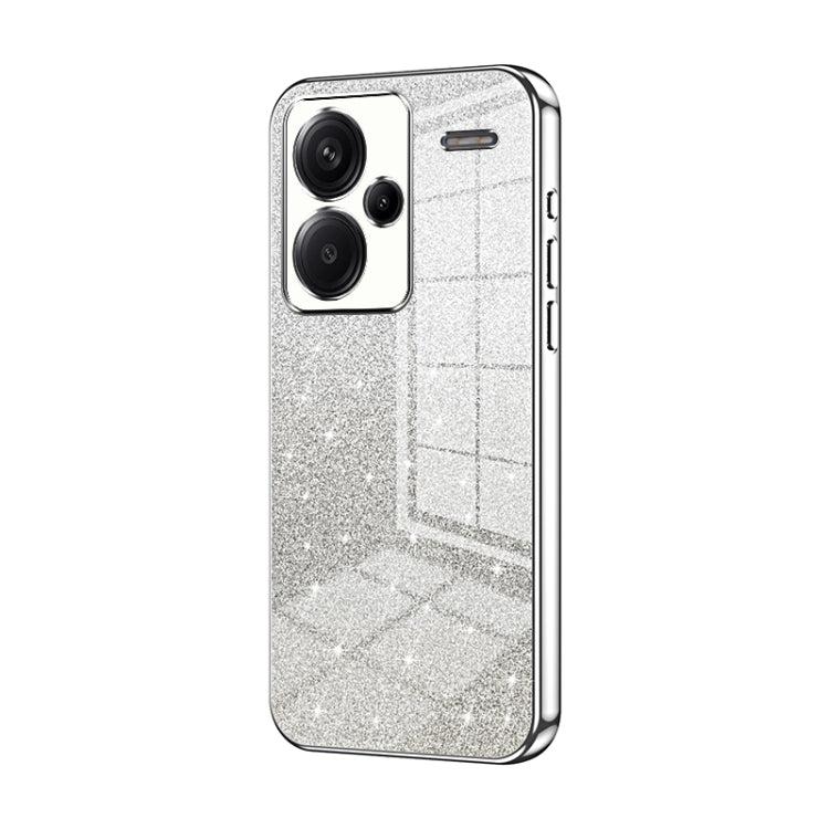 Gradient Glitter Powder Electroplated Phone Case, For Xiaomi Redmi Note 13 4G, For Xiaomi Redmi Note 13 5G, For Xiaomi Redmi Note 13 Pro+