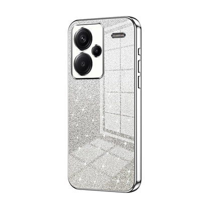 Gradient Glitter Powder Electroplated Phone Case, For Xiaomi Redmi Note 13 4G, For Xiaomi Redmi Note 13 5G, For Xiaomi Redmi Note 13 Pro+