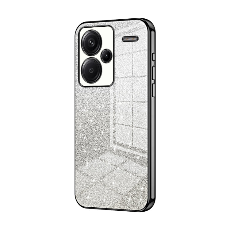 Gradient Glitter Powder Electroplated Phone Case, For Xiaomi Redmi Note 13 4G, For Xiaomi Redmi Note 13 5G, For Xiaomi Redmi Note 13 Pro+
