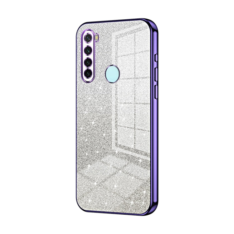 Gradient Glitter Powder Electroplated Phone Case, For Xiaomi Redmi Note 10 5G / Note 10T 5G, For Xiaomi Redmi Note 10 Pro 5G/Poco X3 GT, For Xiaomi Redmi Note 8 / Note 8 2021