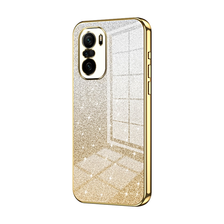 Gradient Glitter Powder Electroplated Phone Case