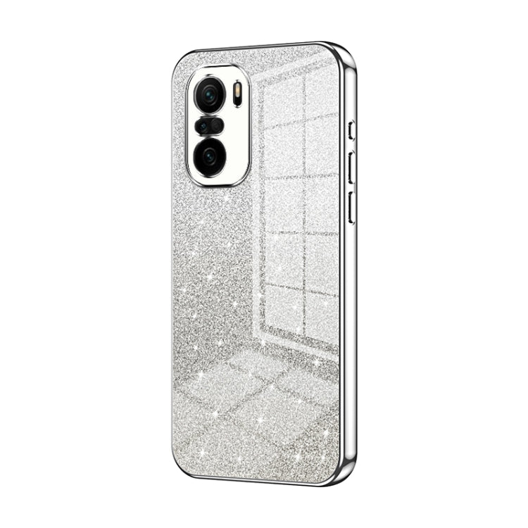 Gradient Glitter Powder Electroplated Phone Case