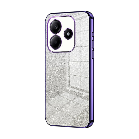 Gradient Glitter Powder Electroplated Phone Case, For Redmi Note 14 5G, For Redmi Note 14 Pro+ 5G, For Redmi 14R