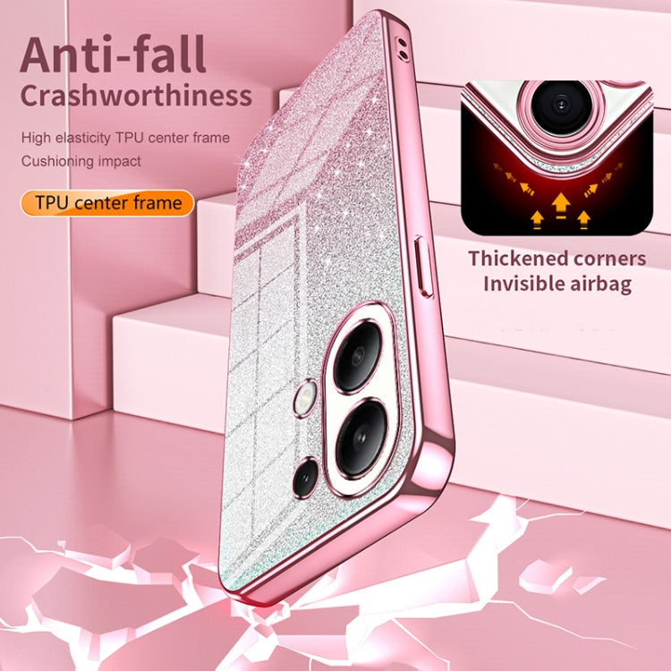 Gradient Glitter Powder Electroplated Phone Case