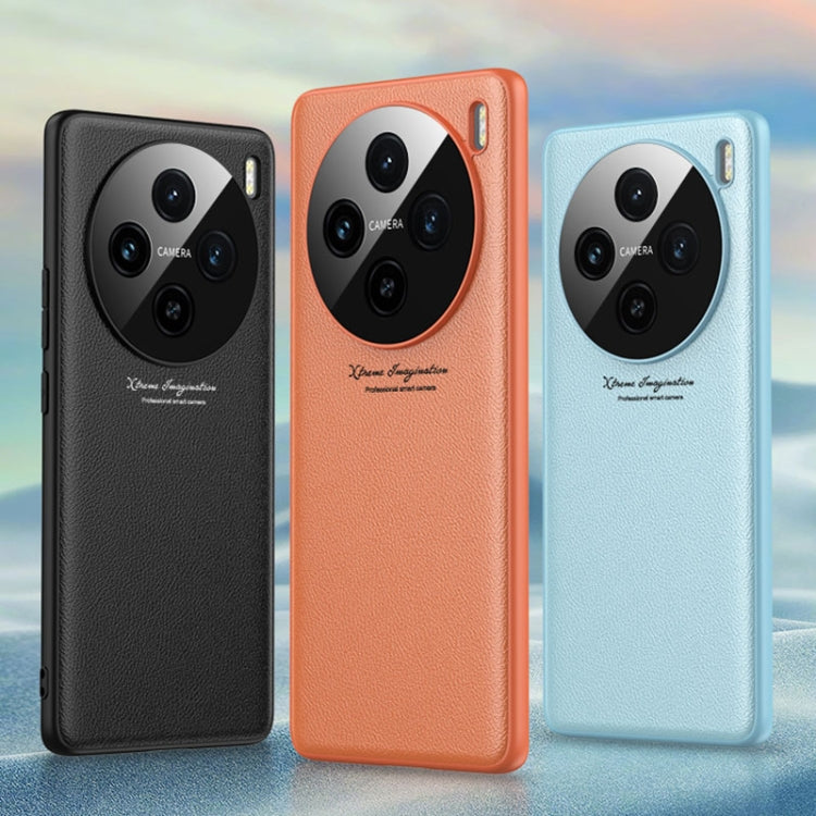 GKK Precision Hole Ultra-thin Full Coverage Leather Phone Case, For vivo X100 Pro, For vivo X100