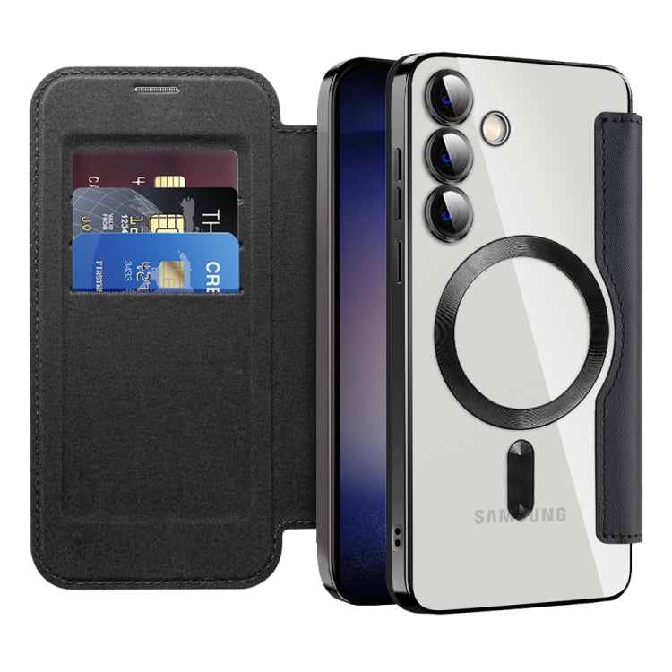 MagSafe Magnetic RFID Anti-theft Leather Phone Case, For Samsung Galaxy S24 Ultra 5G, For Samsung Galaxy S24+ 5G, For Samsung Galaxy S24 5G