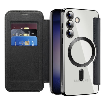 MagSafe Magnetic RFID Anti-theft Leather Phone Case, For Samsung Galaxy S24 Ultra 5G, For Samsung Galaxy S24+ 5G, For Samsung Galaxy S24 5G