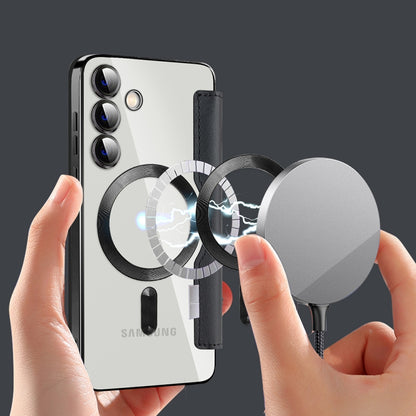 MagSafe Magnetic RFID Anti-theft Leather Phone Case, For Samsung Galaxy S24 Ultra 5G, For Samsung Galaxy S24+ 5G, For Samsung Galaxy S24 5G