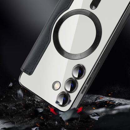 MagSafe Magnetic RFID Anti-theft Leather Phone Case, For Samsung Galaxy S24 Ultra 5G, For Samsung Galaxy S24+ 5G, For Samsung Galaxy S24 5G