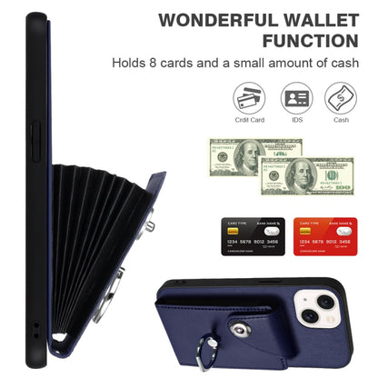 Organ Card Bag Ring Holder PU Phone Case with Lanyard, For iPhone 13 mini, For iPhone 12, For iPhone 12 Pro Max, For iPhone 12 Pro