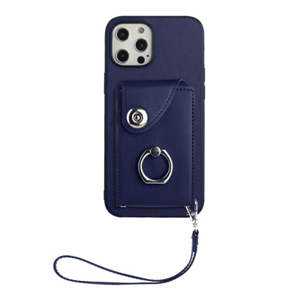 Organ Card Bag Ring Holder PU Phone Case with Lanyard, For iPhone 12 mini, For iPhone 11 Pro Max, For iPhone 11, For iPhone 11 Pro