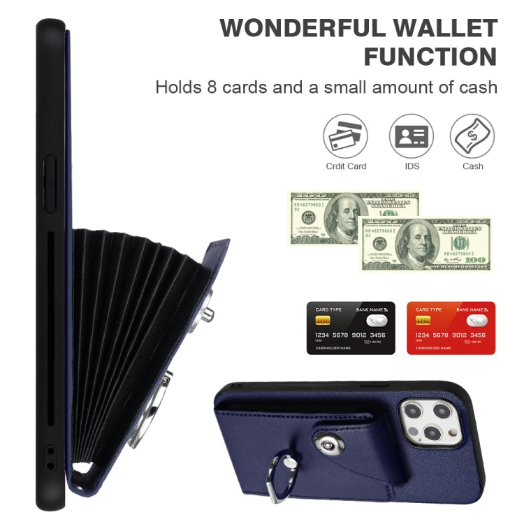 Organ Card Bag Ring Holder PU Phone Case with Lanyard, For iPhone 12 mini, For iPhone 11 Pro Max, For iPhone 11, For iPhone 11 Pro