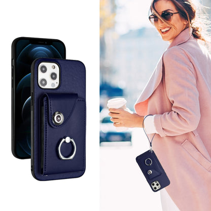 Organ Card Bag Ring Holder PU Phone Case with Lanyard, For iPhone 12 mini, For iPhone 11 Pro Max, For iPhone 11, For iPhone 11 Pro