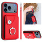 Organ Card Bag Ring Holder PU Phone Case with Lanyard, For iPhone 18 Pro / 17 Pro, For iPhone 18 Pro Max / 17 Pro Max, For iPhone 17, For iPhone Air