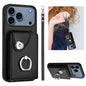 Organ Card Bag Ring Holder PU Phone Case with Lanyard, For iPhone 18 Pro / 17 Pro, For iPhone 18 Pro Max / 17 Pro Max, For iPhone 17, For iPhone Air