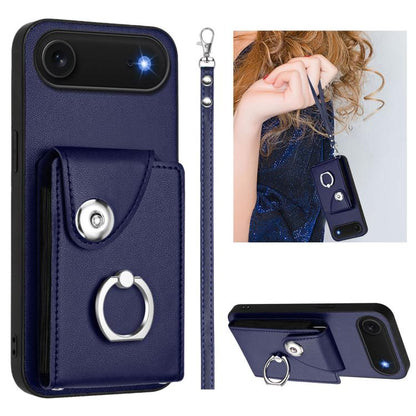 Organ Card Bag Ring Holder PU Phone Case with Lanyard, For iPhone 18 Pro / 17 Pro, For iPhone 18 Pro Max / 17 Pro Max, For iPhone 17, For iPhone Air