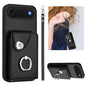 Organ Card Bag Ring Holder PU Phone Case with Lanyard, For iPhone 17 Pro Max, For iPhone 17 Pro, For iPhone 17, For iPhone Air