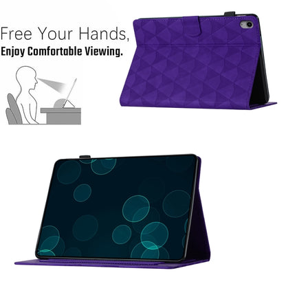 Diamond Texture Embossed Leather Smart Tablet Case