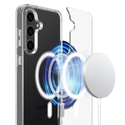 MagSafe Magnetic Acrylic TPU Phone Case, For Samsung Galaxy S26+ 5G, For Samsung Galaxy S26 Edge 5G, For Samsung Galaxy S26 Ultra 5G, For Samsung Galaxy S26 5G, For Samsung Galaxy S25 FE 5G, For Samsung Galaxy S25 Edge 5G, For Samsung Galaxy S25 5G    ...