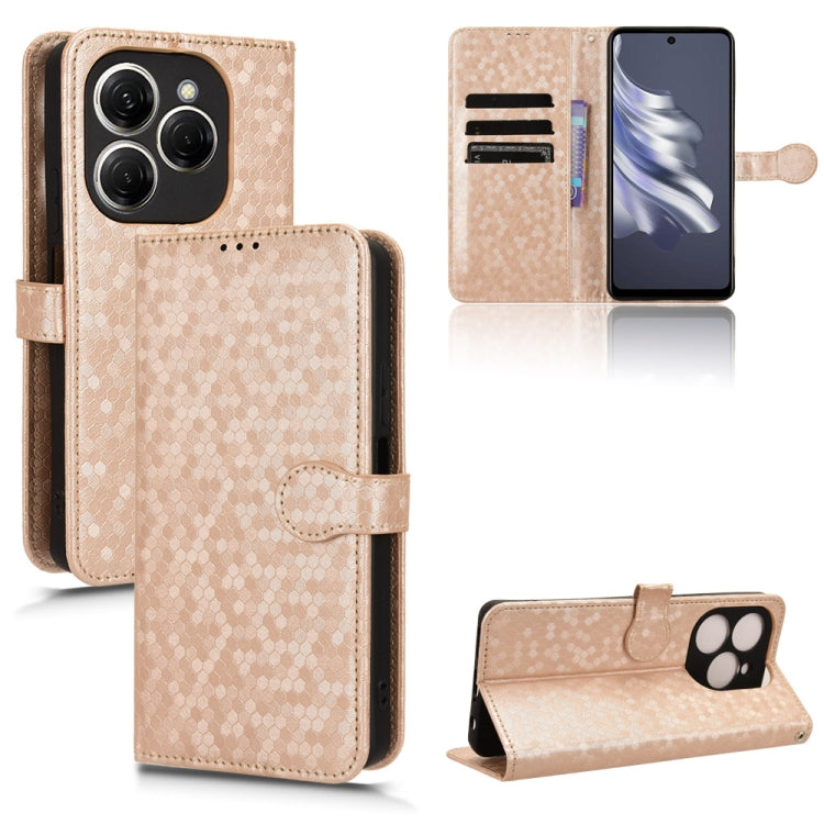 Honeycomb Dot Texture Leather Phone Case, For Tecno Pova 6 Pro, For Tecno Spark 20 Pro+ 4G, For Tecno Spark 20 Pro, For Tecno Spark Go 2024 / Spark 20C, For Tecno Spark 20