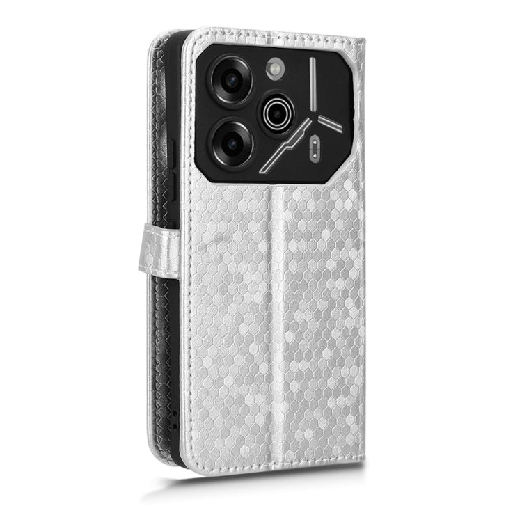 Honeycomb Dot Texture Leather Phone Case, For Tecno Pova 6 Pro, For Tecno Spark 20 Pro+ 4G, For Tecno Spark 20 Pro, For Tecno Spark Go 2024 / Spark 20C, For Tecno Spark 20