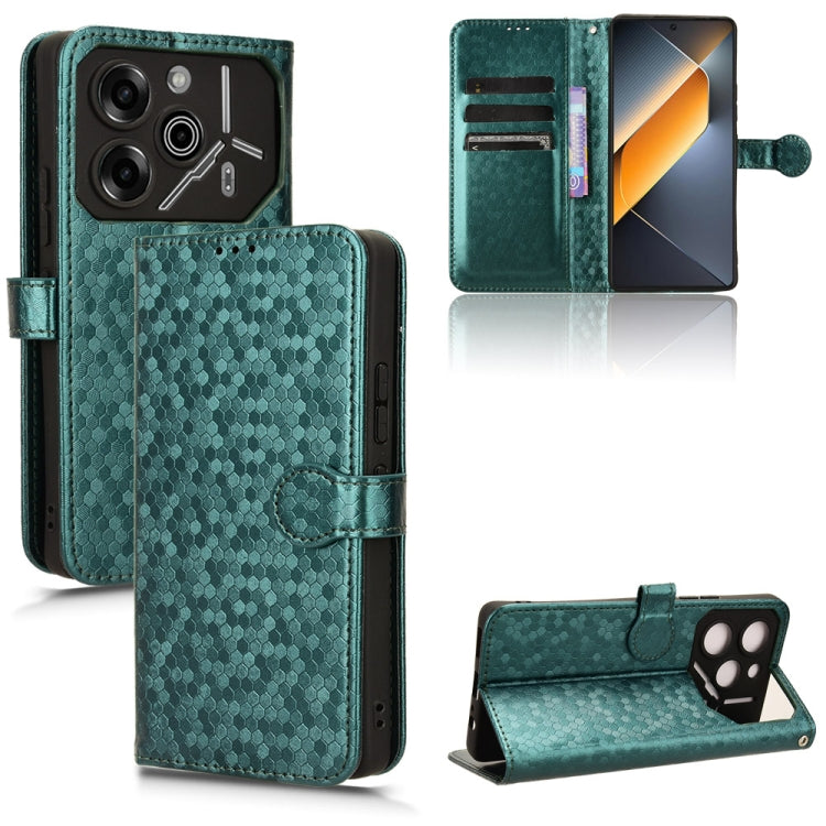 Honeycomb Dot Texture Leather Phone Case, For Tecno Pova 6 Pro, For Tecno Spark 20 Pro+ 4G, For Tecno Spark 20 Pro, For Tecno Spark Go 2024 / Spark 20C, For Tecno Spark 20
