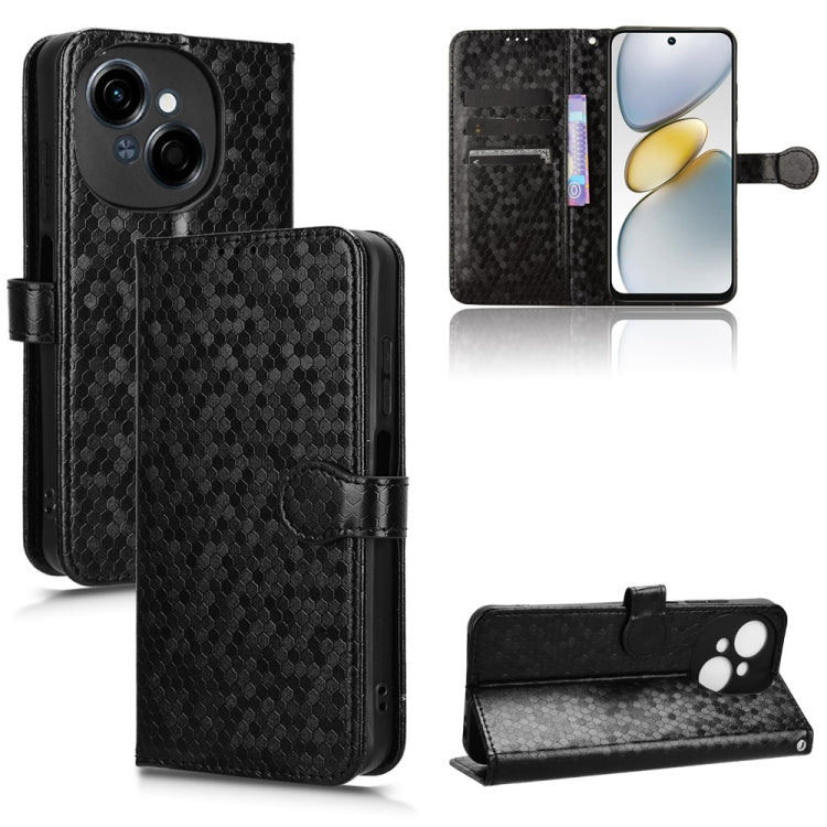Honeycomb Dot Texture Leather Phone Case, For Tecno Pova 6 Neo 5G / Spark 30 5G, For Tecno Spark 30 Pro 4G, For Tecno Spark 30 4G, For Tecno Spark Go 2025 / Spark Go 1