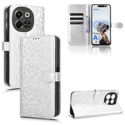 Honeycomb Dot Texture Leather Phone Case, For Tecno Pova 6 Neo 5G / Spark 30 5G, For Tecno Spark 30 Pro 4G, For Tecno Spark 30 4G, For Tecno Spark Go 2025 / Spark Go 1