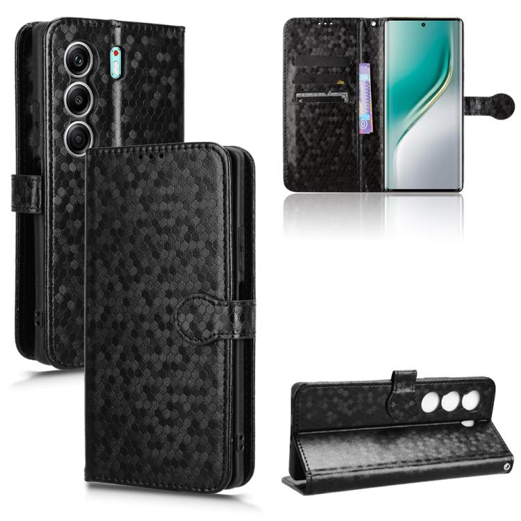 Honeycomb Dot Texture Leather Phone Case, For Tecno Pova Curve 5G, For Tecno Camon 40 Pro 4G / 5G, For Tecno Camon 40 Premier, For Tecno Camon 30s / 30s Pro