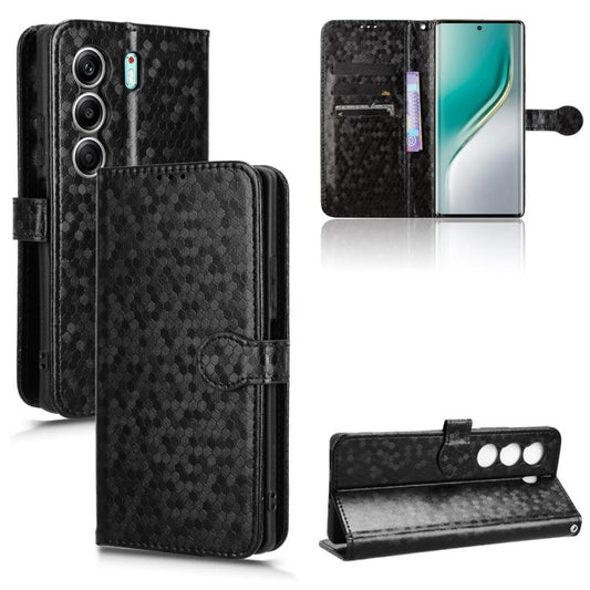 Honeycomb Dot Texture Leather Phone Case, For Tecno Camon 40 Pro 4G / 5G, For Tecno Camon 40 Premier, For Tecno Camon 30s / 30s Pro, For Tecno Pova 6 Neo 5G / Spark 30 5G