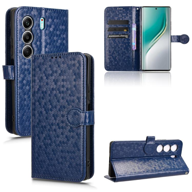 Honeycomb Dot Texture Leather Phone Case, For Tecno Pova Curve 5G, For Tecno Camon 40 Pro 4G / 5G, For Tecno Camon 40 Premier, For Tecno Camon 30s / 30s Pro